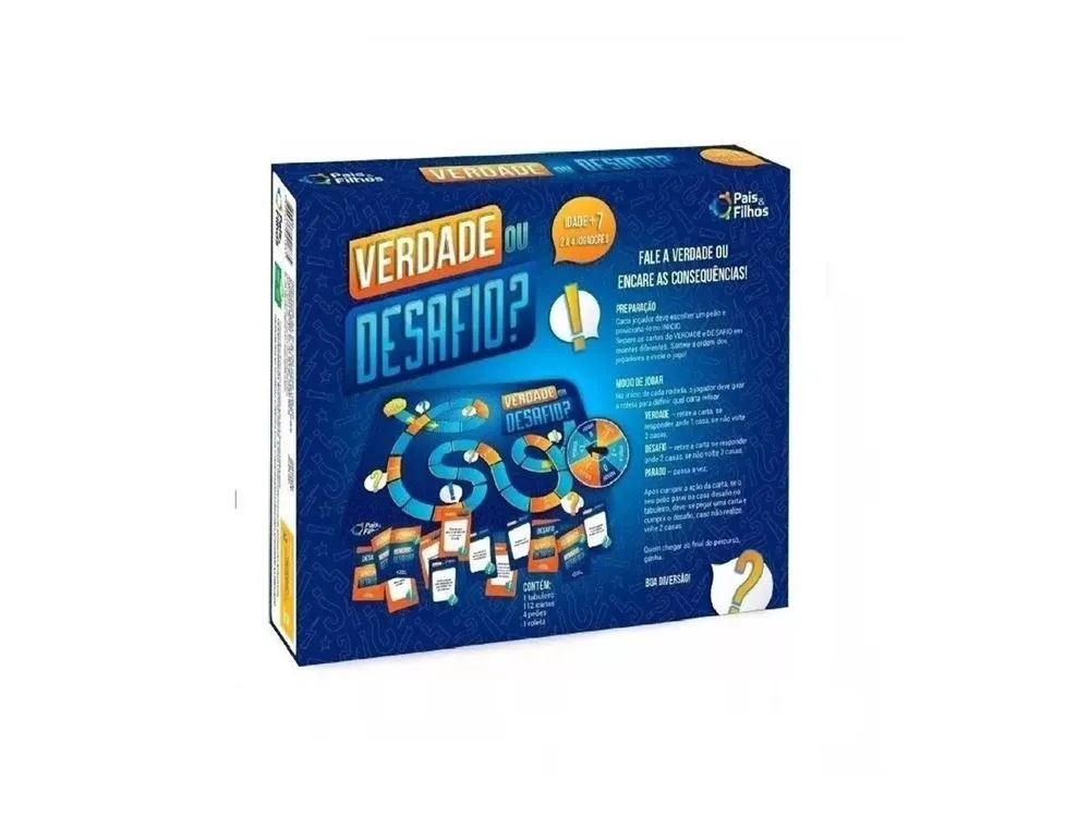 Jogo Verdade Ou Desafio Super Jogos - Pais e Filhos - Brinquedos é