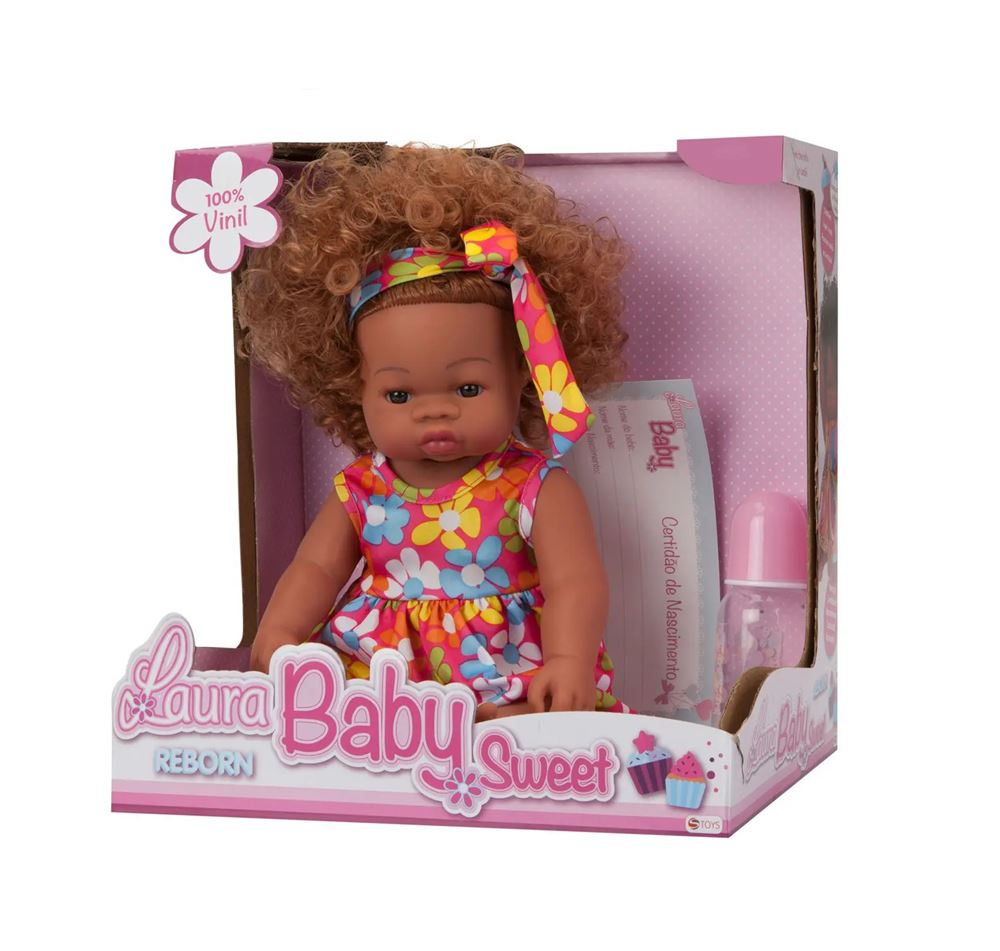 Boneca Bebê Reborn Laura Baby Sweet Jasmine 538 - Shiny Toys
