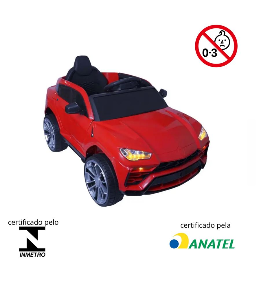 Mini Carro Eletrico Infantil 12v Com Controle Remoto