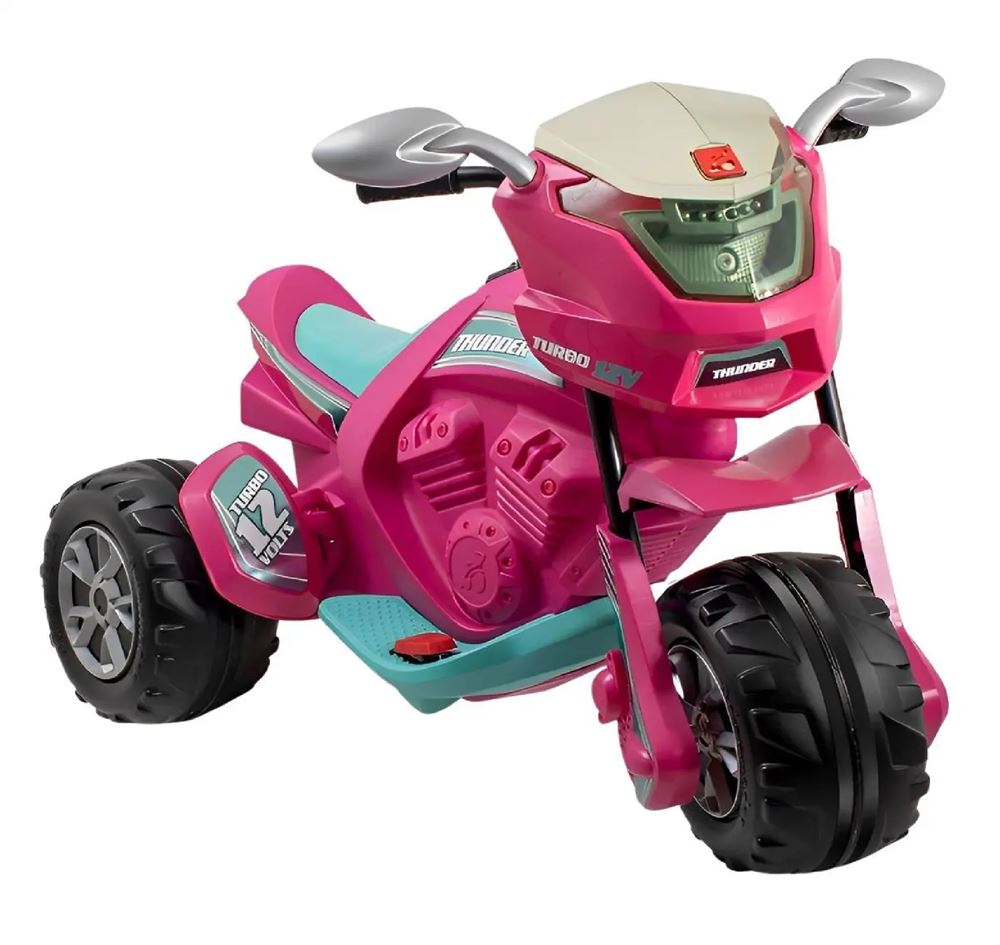 Moto Eletrica Infantil Gp Raptor Super Girl Rosa 6v